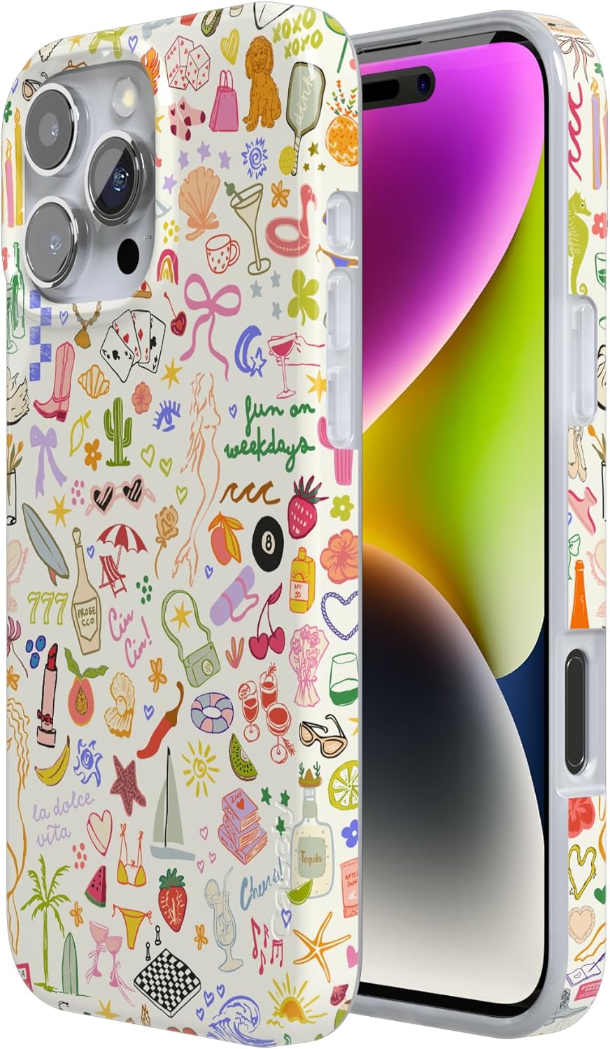 Casely iPhone 16 Pro Max Case | All The Fun Things | Fun on Weekdays | Compatible with MagSafe | Classic Ultra Slim Design