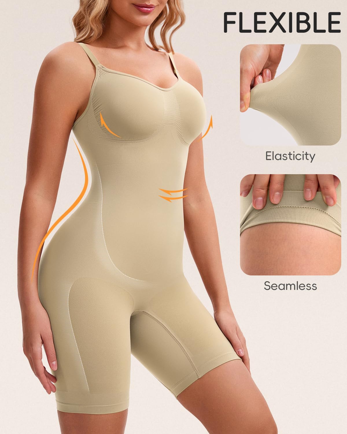Shapewear for Women with Tummy Control, Seamless Sculpting Bodysuit for Workouts and Daily Wear Comfortable - Image 2