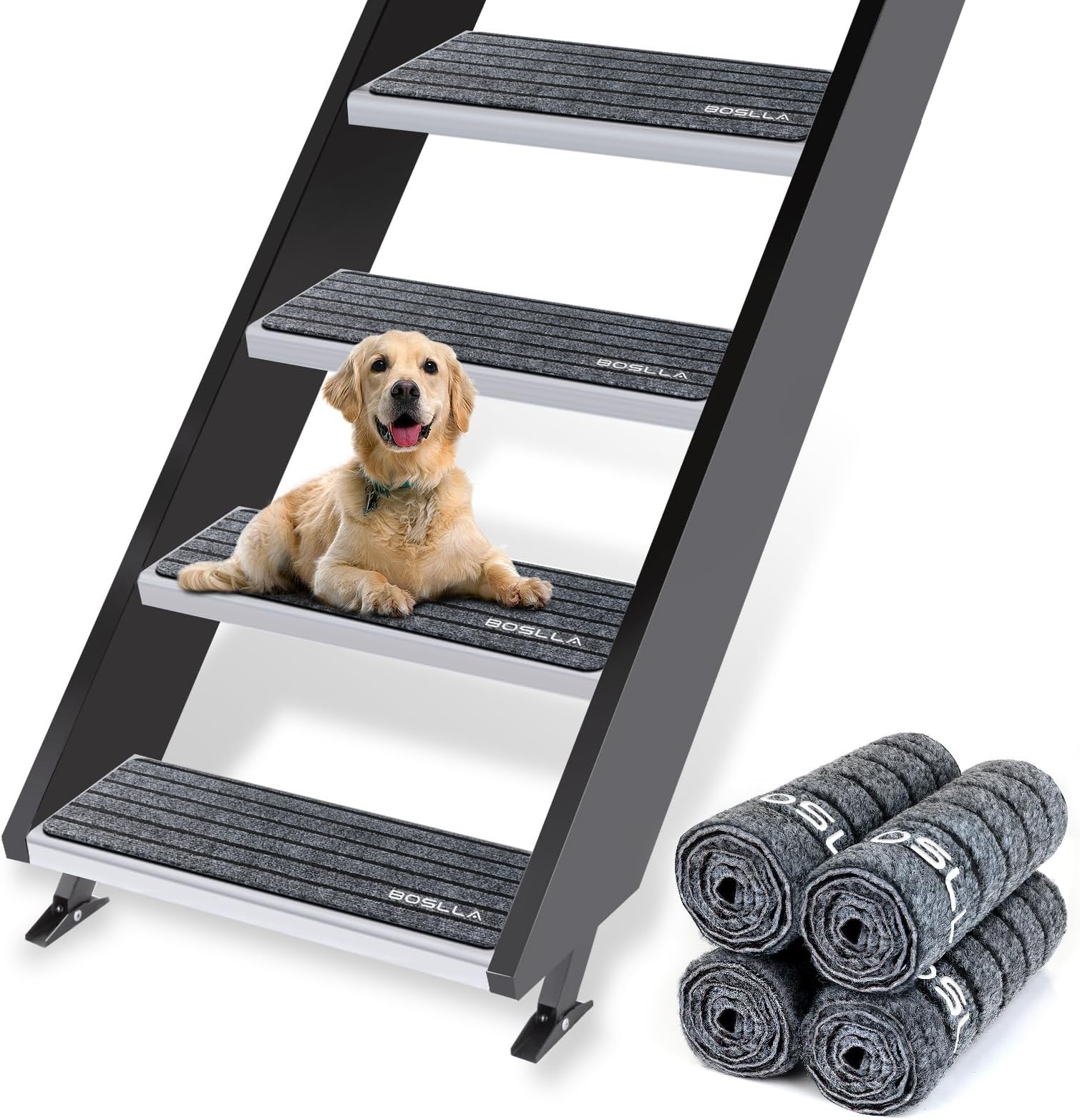 boslla RV Step Covers, 4 Pack RV Stair Covers, 24"x7.5