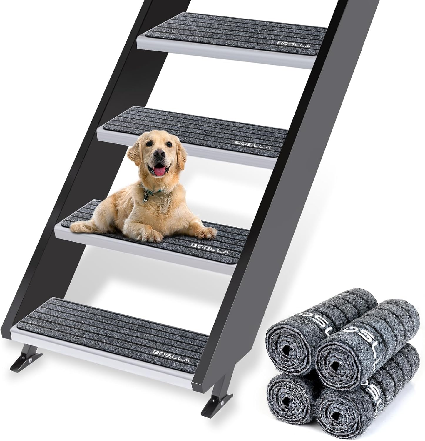 boslla RV Step Covers, 4 Pack RV Stair Covers, 24"x7.5