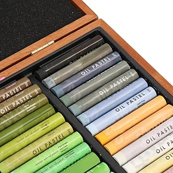 オイルパステル画「見守り」 オイルパステル画「見守り」 - メルカリ