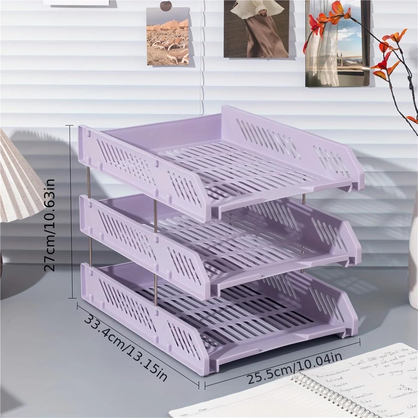 Schreibtisch Briefablage Stapelbarer Briefablage-Organizer Mit 3 Ebenen