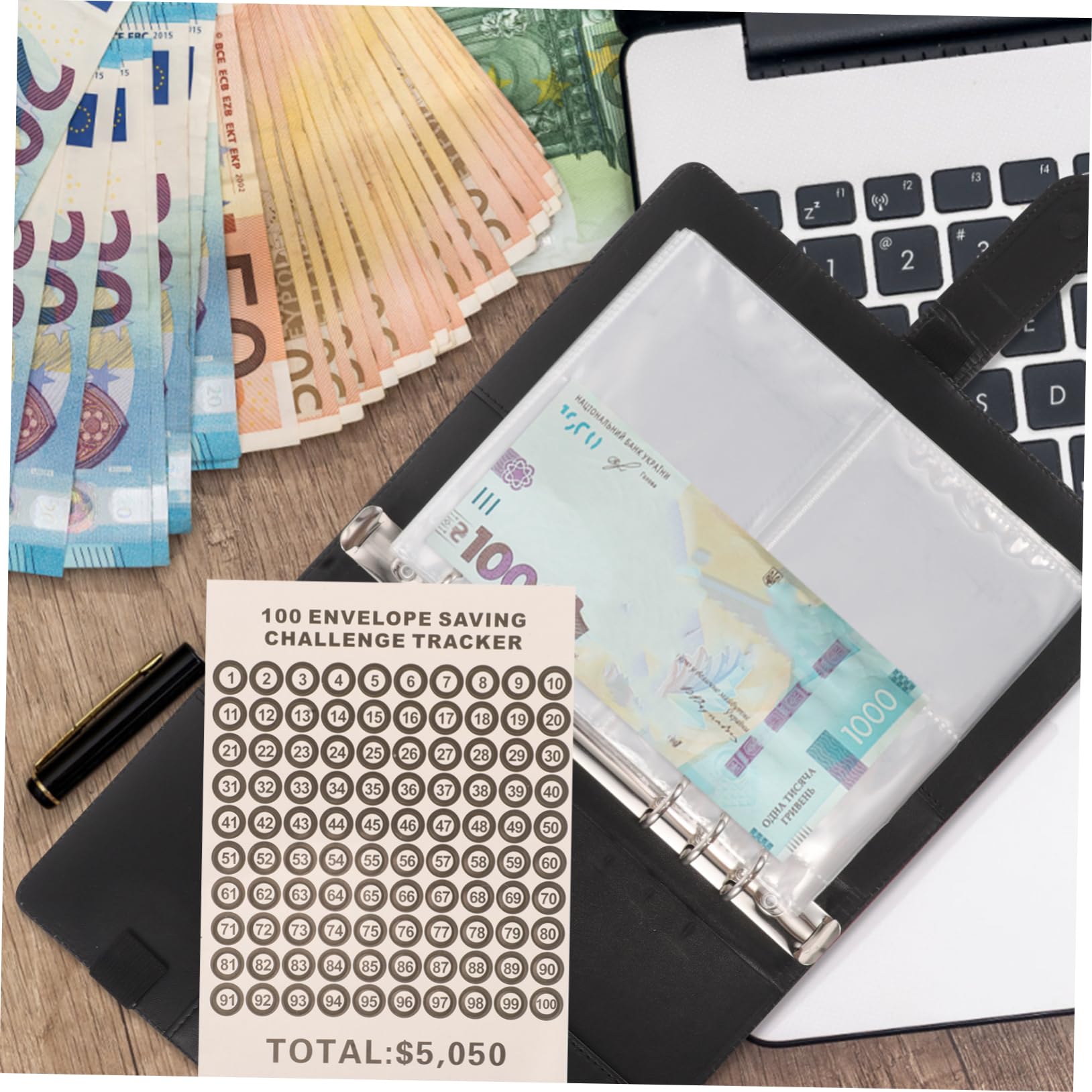 Raccoglitore Per La Sfida Del Risparmio Congiunto Delle Coppie 4 Set Di Buste Pianificatore Di Budget Con Tasche Per Il Libro Del Risparmio