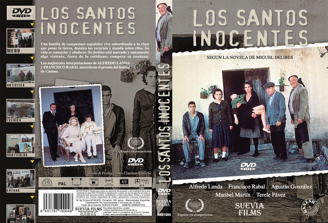 The Holy Innocents ( Los santos inocentes ) [ NON-USA FORMAT, PAL, Reg.0 Import - Spain ] [DVD]