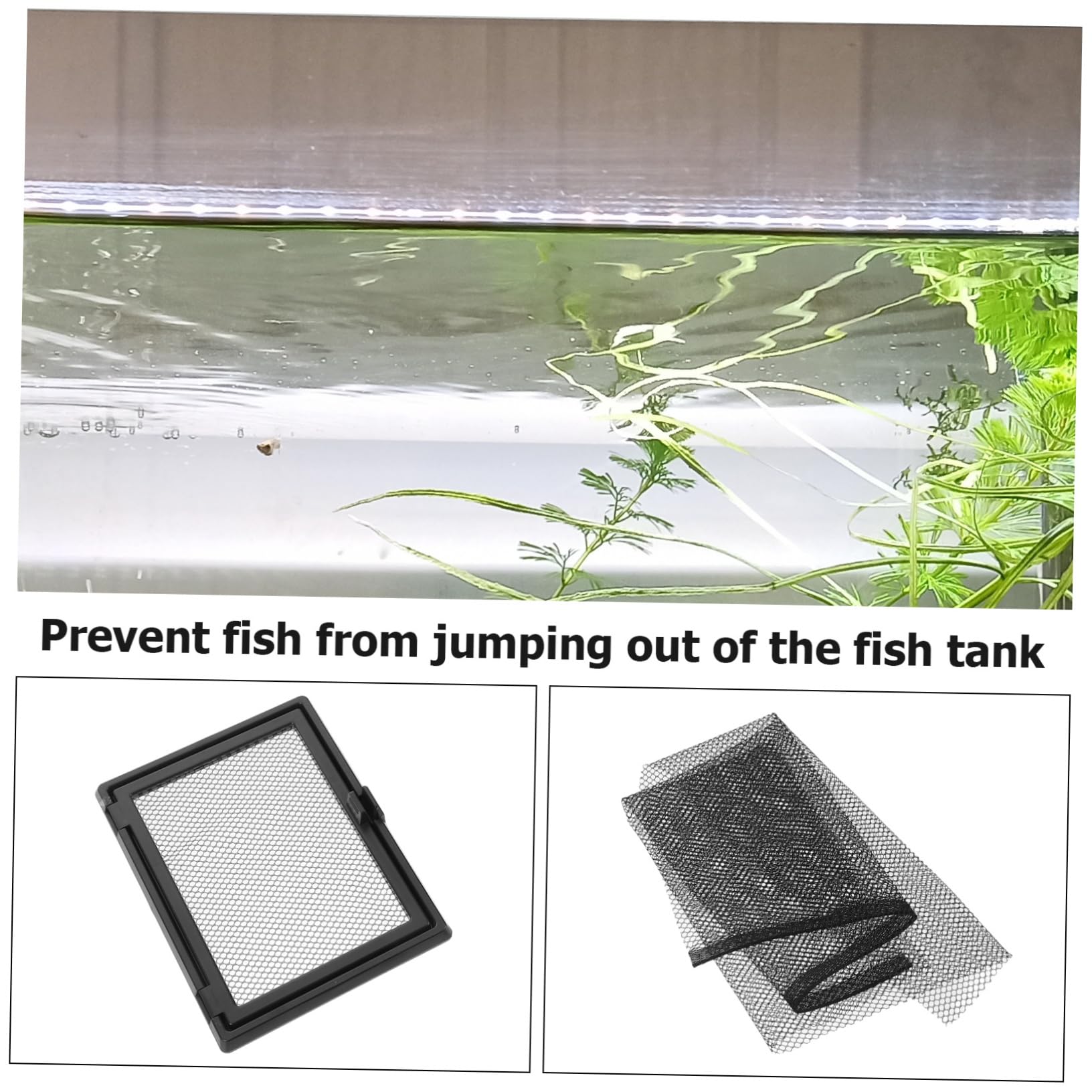 COLLBATH Coperchio in Rete per Acquario Copertura Magnetica Ricambio Adatto A Serbatoi d'Acqua Dolce E Marine Sicurezza Anti-Salto per Pesci Betta E Rettili