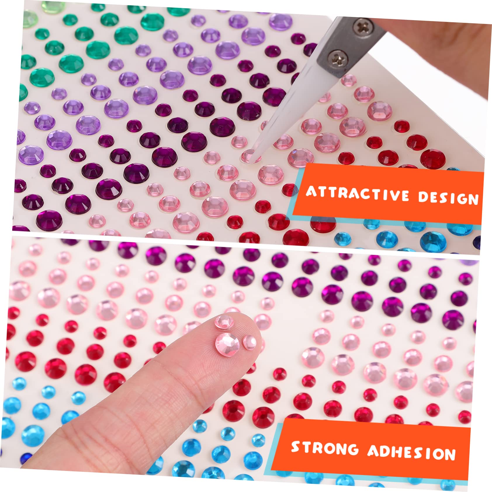 Healeved 6fogli Adesivi Per e Decorazioni Per Unghie Per Makeup e Crafting Facile Applicazione