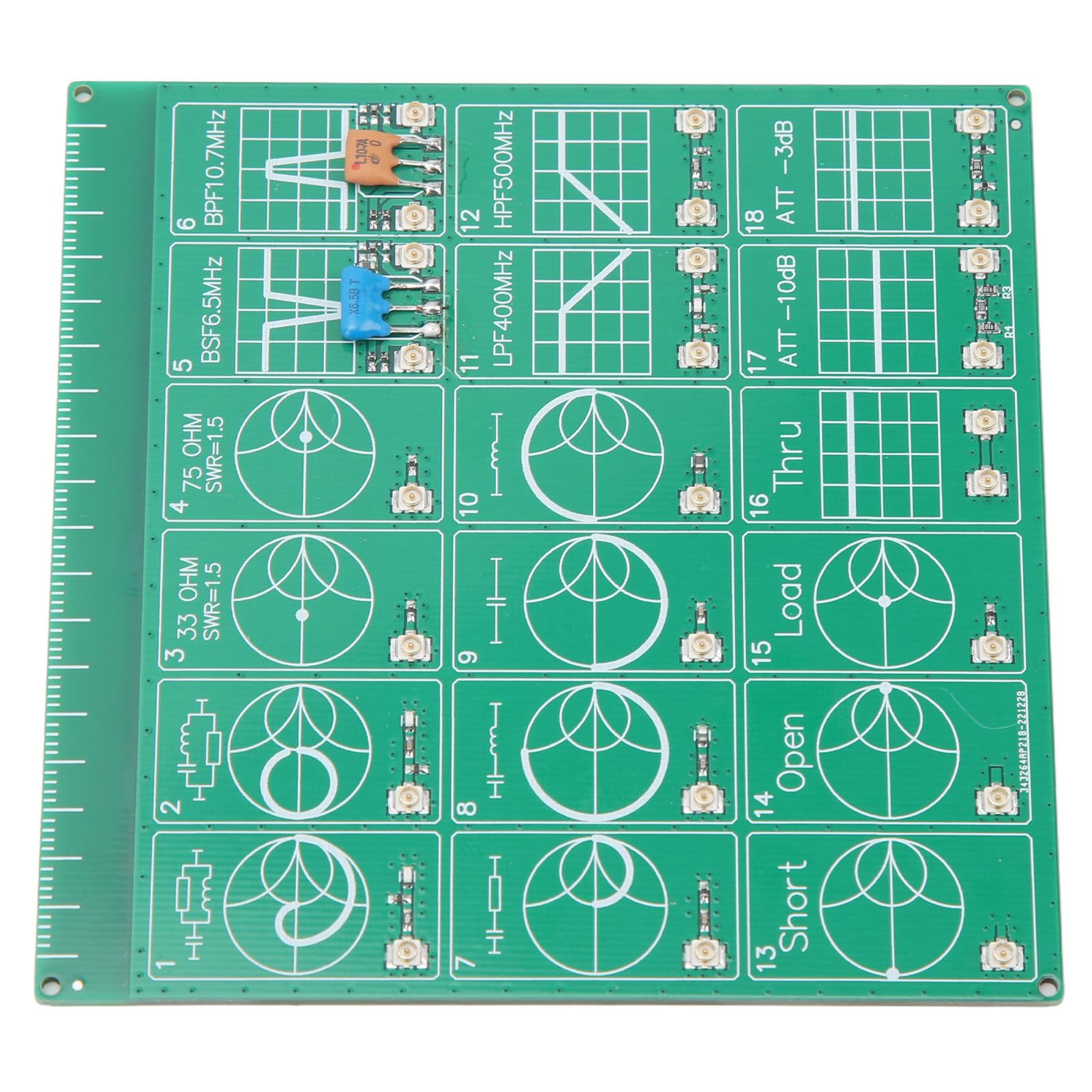 Scheda Di Test RF Per NanoVNA - Demo Board Per Calibrazione Analizzatore Di Rete, Con 18 Moduli - Foto 7
