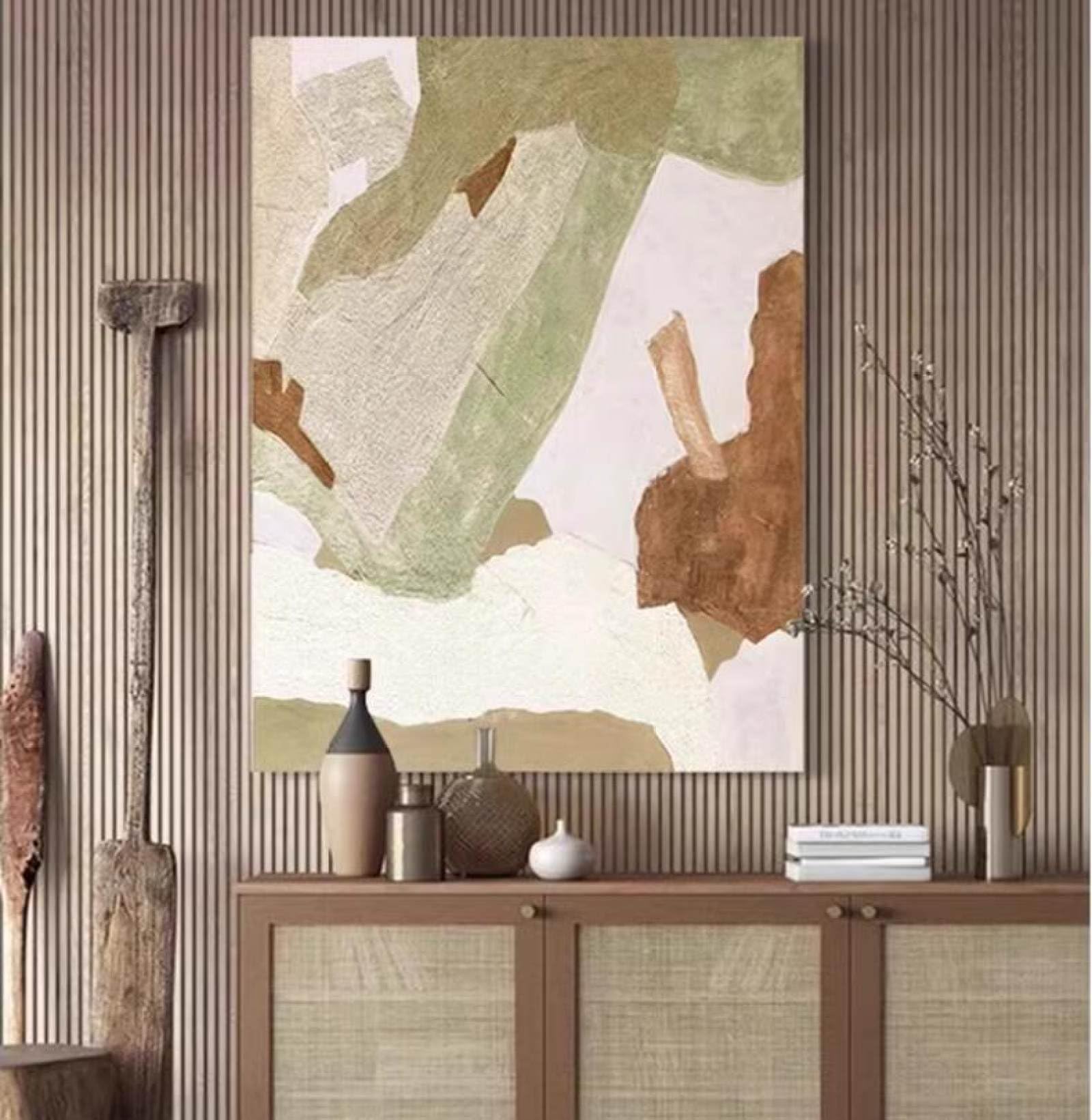 Peinture à l'huile peinte à la main sur toile moderne de grande taille pour salon