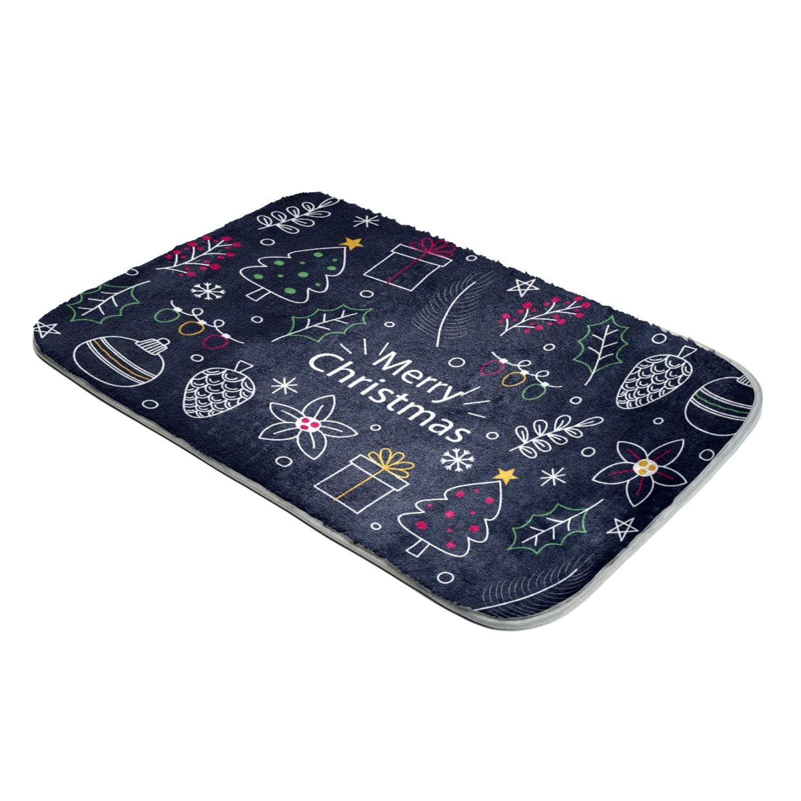 Tapis fausse fourrure Noël 01 : l'élégance d'un revêtement à poils longs dessiné à la main