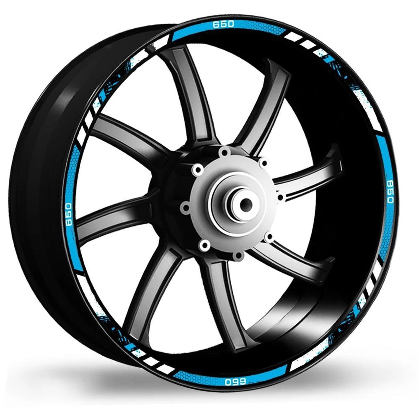 Stickers Motorcycle Stickers Reflective Wheel Rim for Z650 Z 650(Style 5)