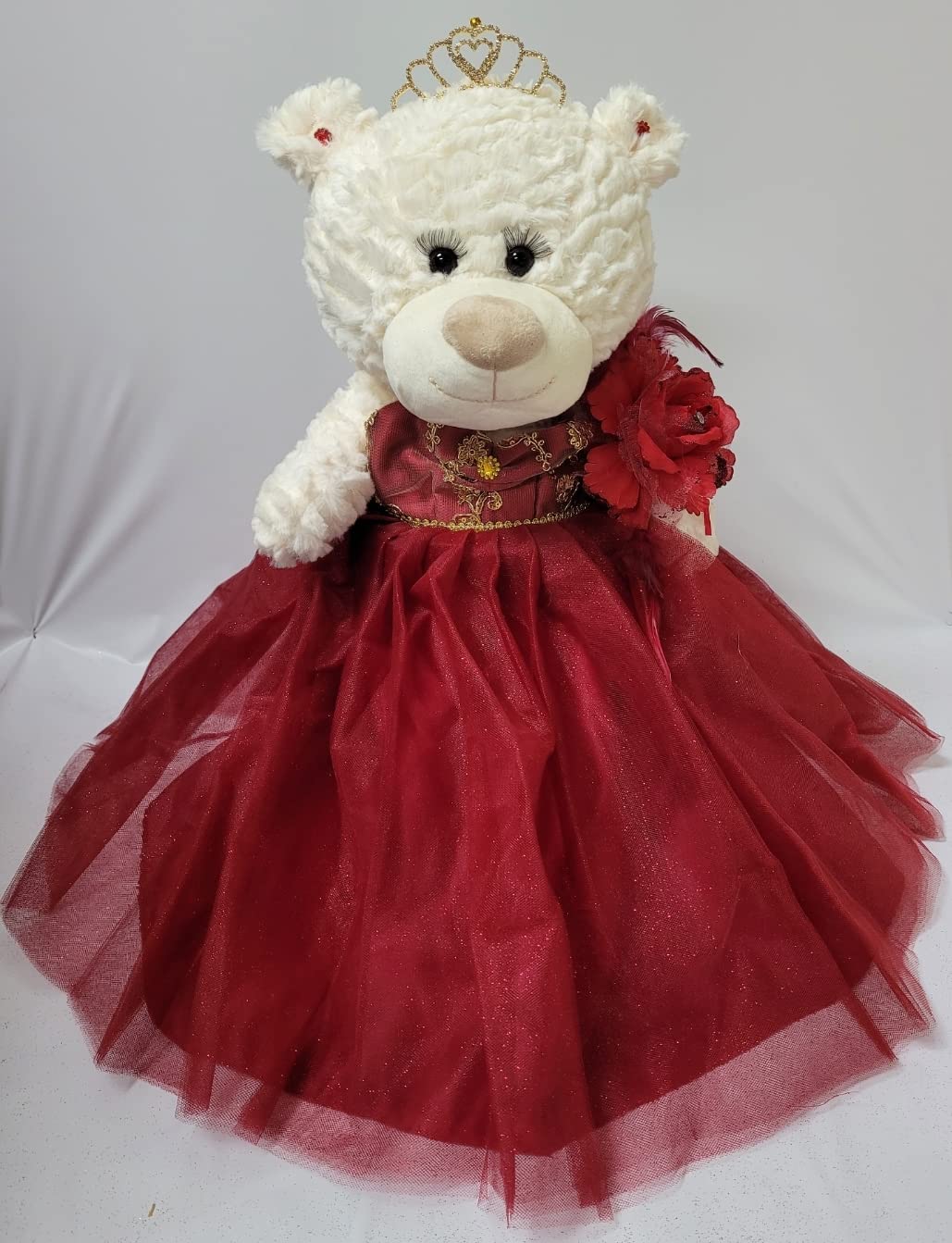 KINNEX COLLECTIONS SINCE 199720" Quince Anos Quinceanera Last Doll Teddy Bear with Dress (Centerpiece) ~ B16631-7G