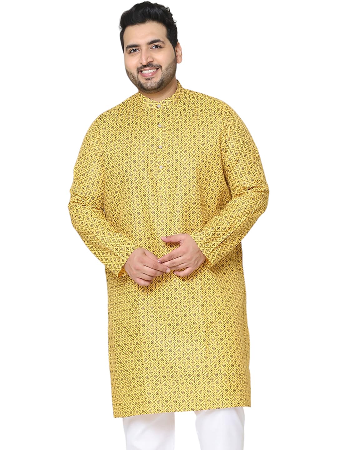 sojanya Plus (Since 1958) Men's Jacquard Silk ONLY Long Kurta-picture-29