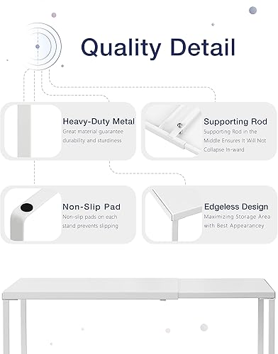 Miniatura 3 de Nxconsu Estante organizador expandible para cocina, despensa, armario debajo del fregadero, organización del hogar, almacenamiento adicional, ahorro