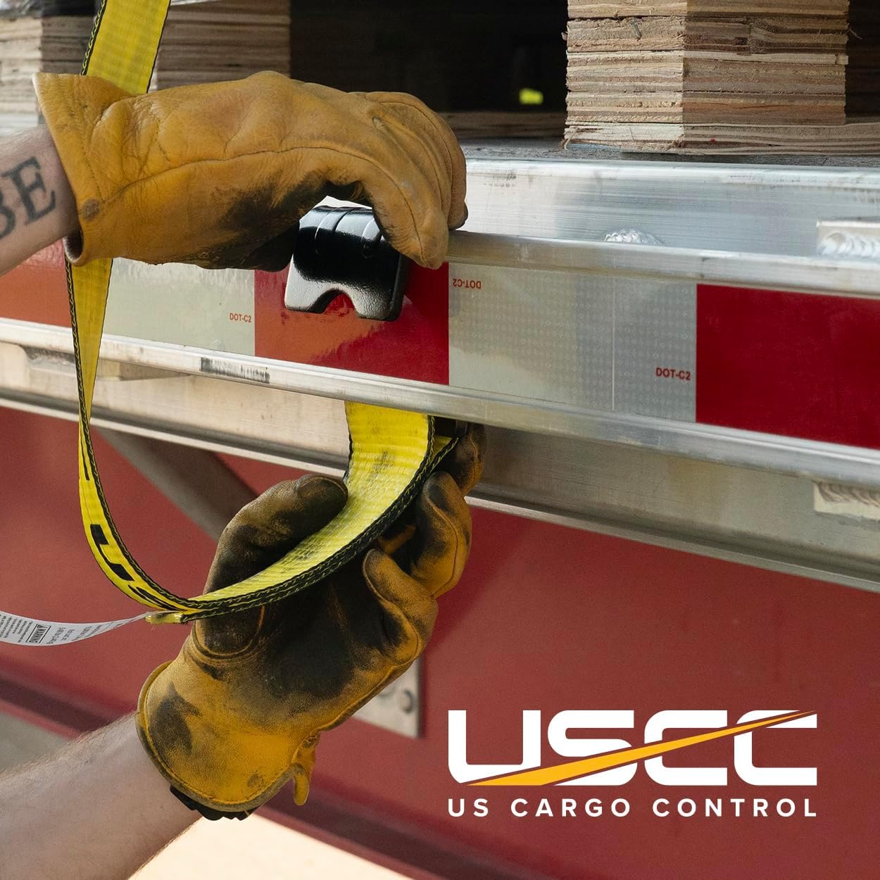 US Cargo Control 3 Inch x 30 Foot Yellow Replacement Winch Strap with Flat Hook