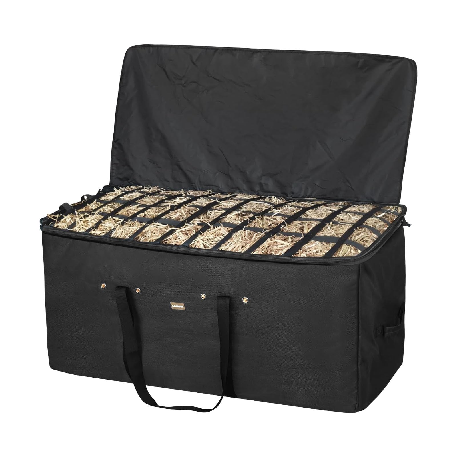 Bolsa de heno extragrande para caballos con alimentador lento, diseño de triple costura para un uso duradero, ideal para la alimentación equina y reducir los residuos