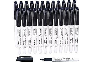 Sharpie Permanent Markers 24-Pack Black Fine Point