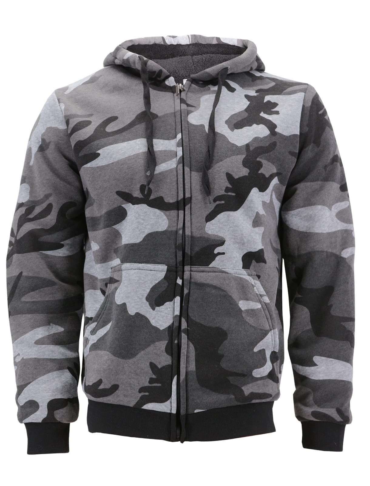 vkwear Sherpa Lined Fleece Hoodie
