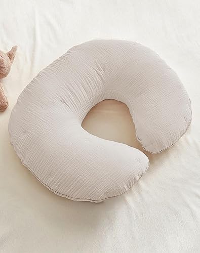 Miniatura 4 de Fundas de almohada de lactancia, funda de muselina para almohadas de lactancia, cómodas para bebés niñas y niños
