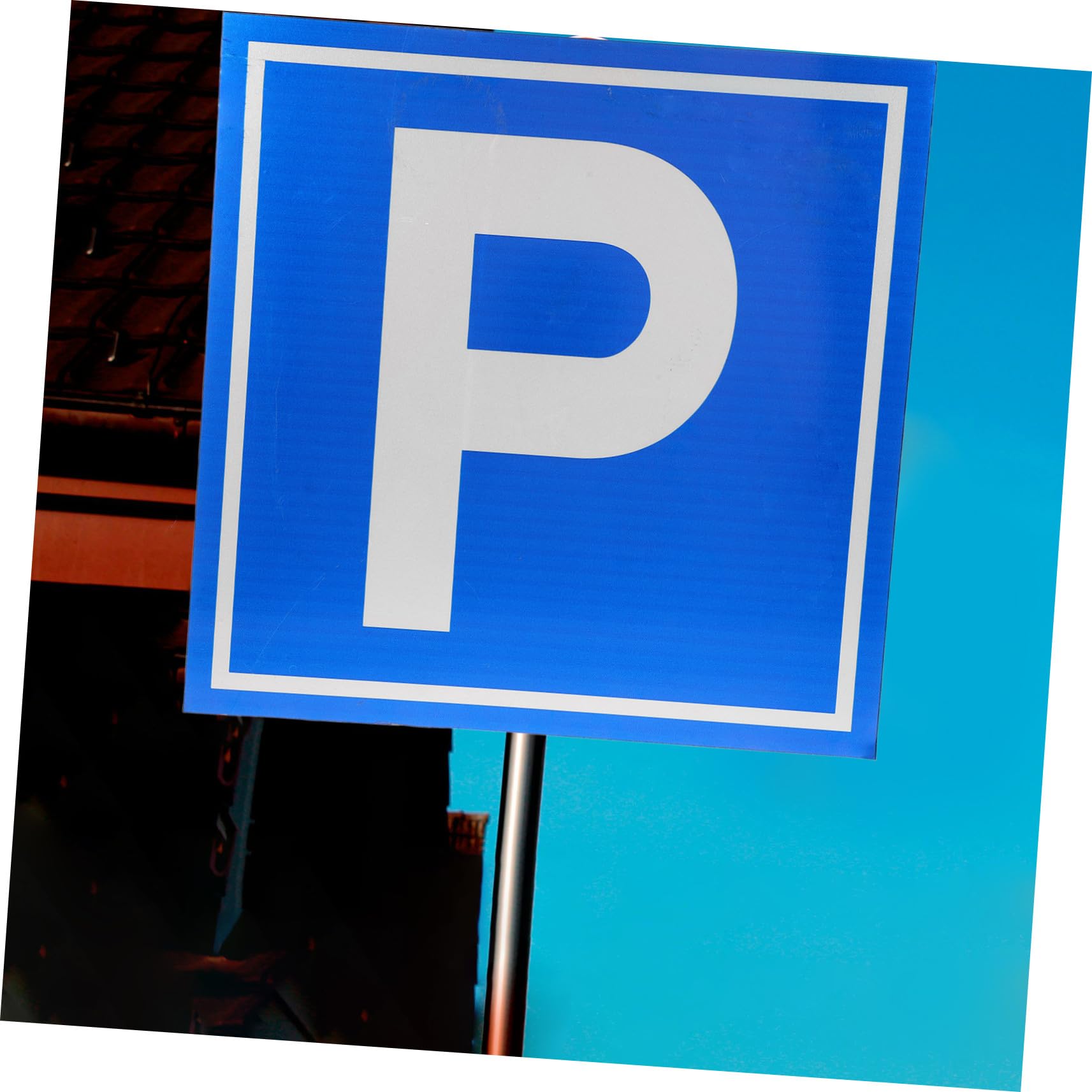 Zerodeko Cartello Parcheggio Simbolo p in Alluminio Segnaletica Stradale Per Sicurezza e Visibilità Per Parcheggi
