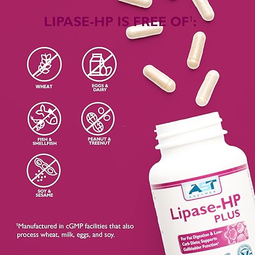 Miniatura 7 de AST Enzymes Lipase-HP Plus - 90 cápsulas vegetarianas - Enzimas digestivas para alimentos grasos - Fórmula de enzimas digestivas de dieta cetogénica