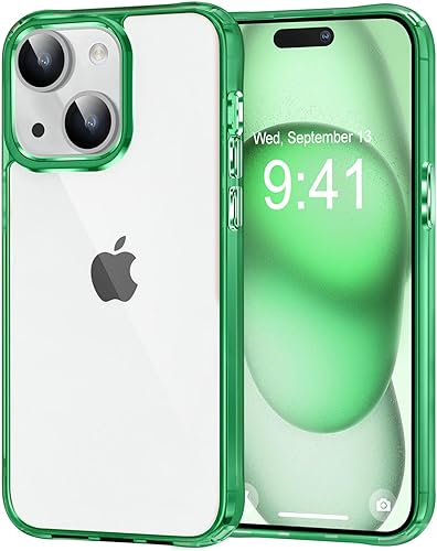 Vista 19 de MOCCA Funda transparente compatible con iPhone 15, no amarillea, compatible con carga inalámbrica, delgada, a prueba de golpes, transparente, a