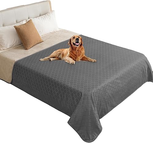 fuguitex Manta impermeable para perro, funda de cama para perro, terciopelo cristalino, manta marroquí de felpa acogedora para mascotas, para sofá