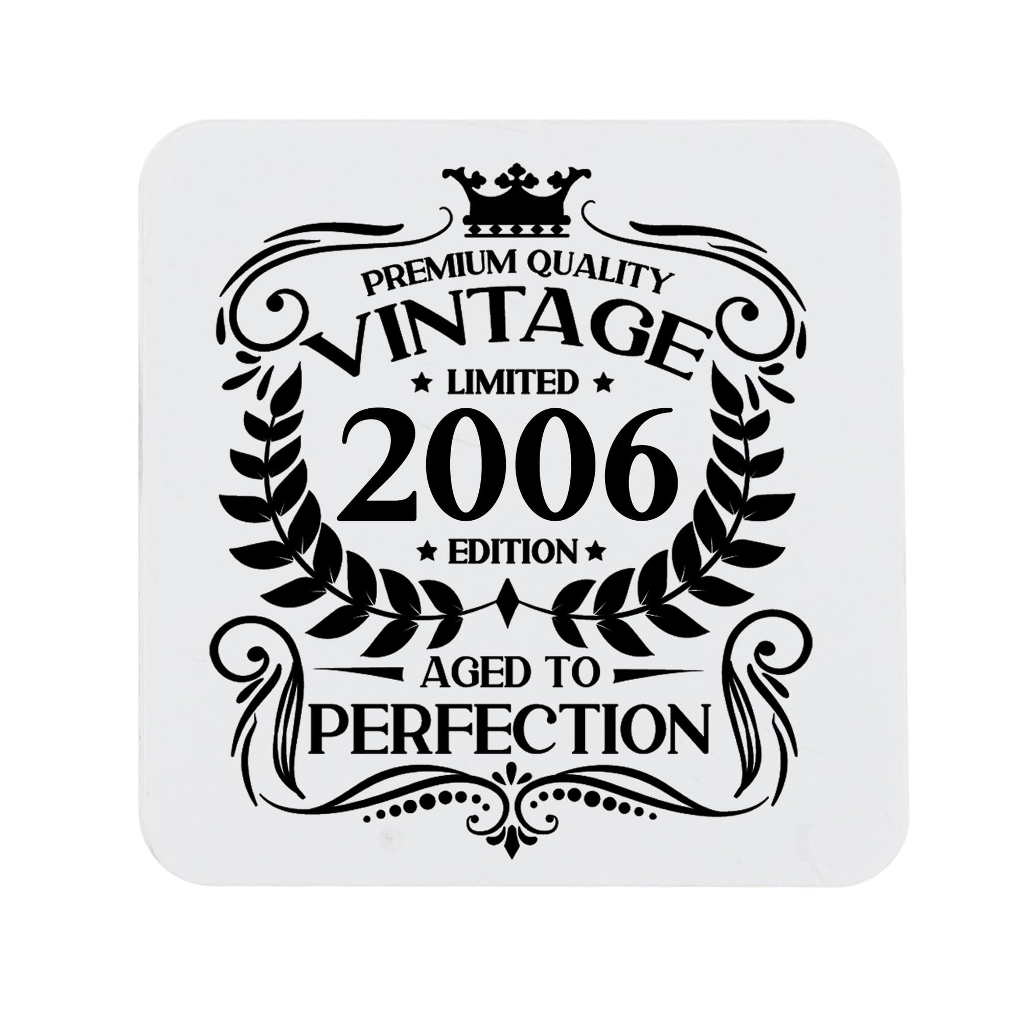 80th Birthday Gift for Men Vintage 1946 Aged to Perfection Engraved Slate Coaster Present for 80 Year Old Etched Natural Slate Placemat (Round Slate) — view 201