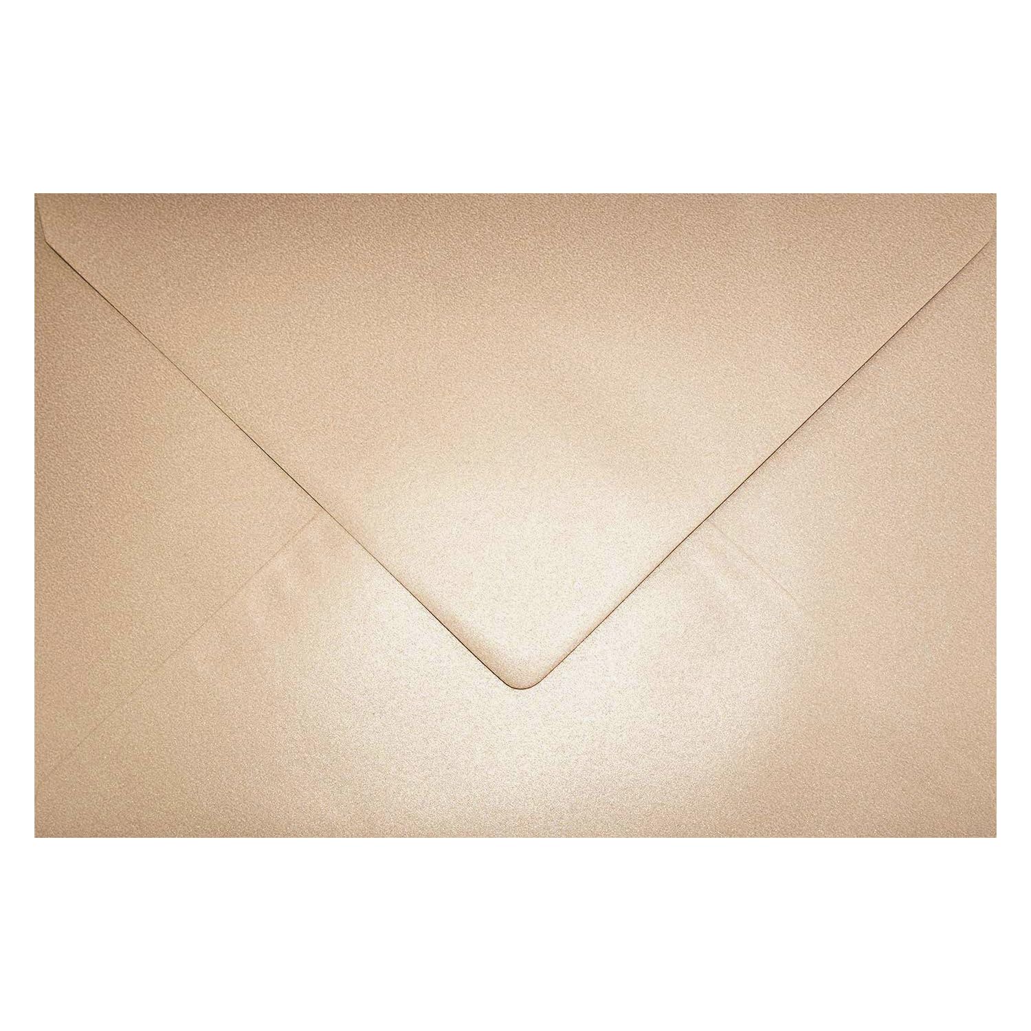 Netuno C5 Metallic Shiny Letter Envelopes, 25 pieces, Pale Pink, Mother-of-Pearl Effect, 162 x 229 mm, 120 g, Aster Metallic Paper