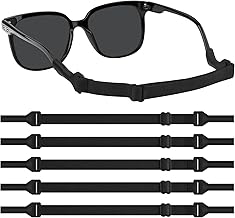 Amzpas Cordons Elastiques Pour Lunettes, Sangles Lunettes Antidérapantes Réglables, Cordon à Lunettes Elastique, Sport Nautique Corde à Lunette, pour Course à Pied, Randonnée Enfant, Hommes, Femmes