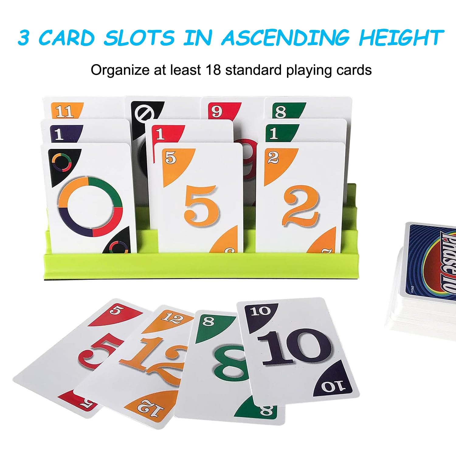 Fanwer 4pcs Extendable Playing Card Holder for Adult Seniors Hands Free Canasta/Poker Parties Card Organizer Stand - Image 2