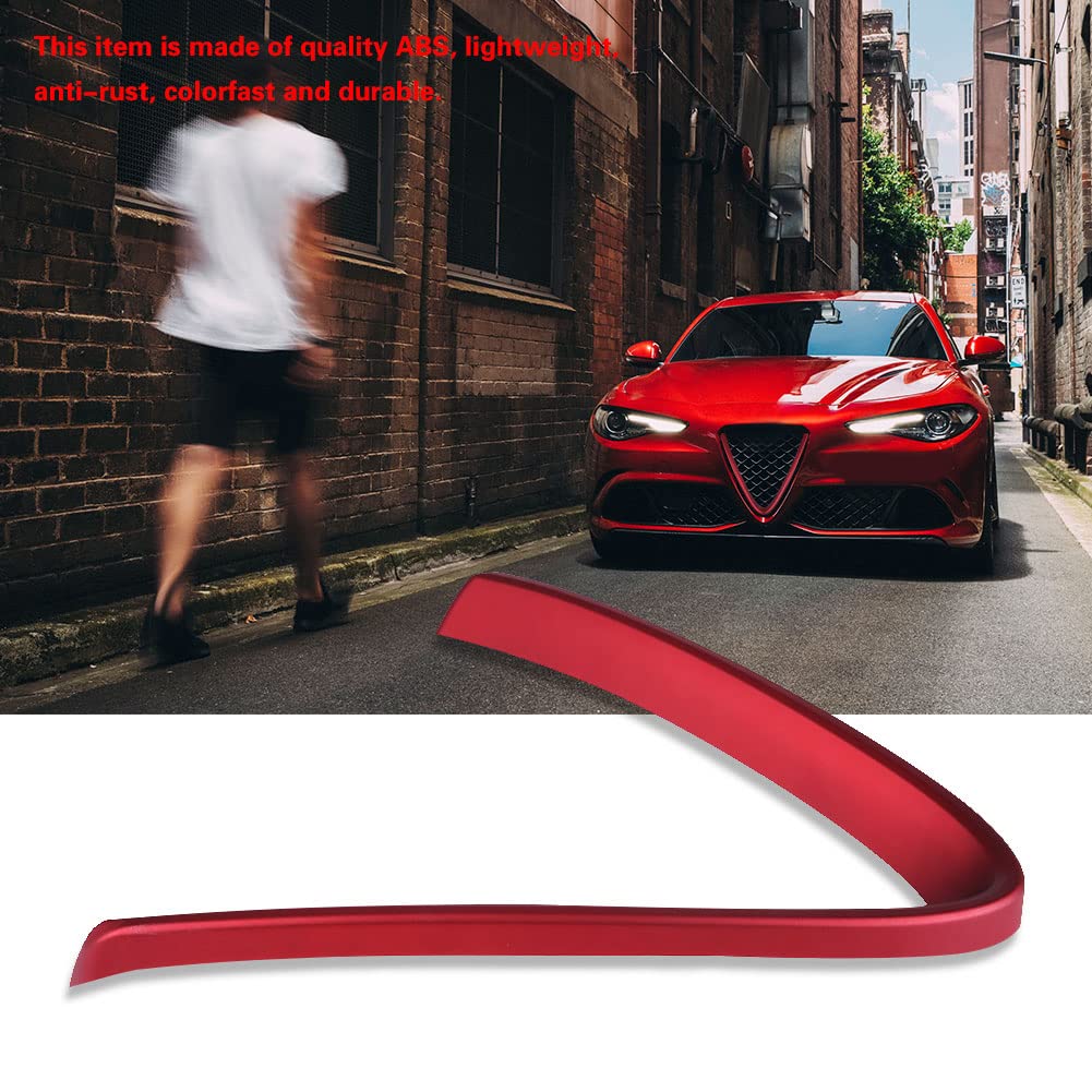 BRRNOO Elegante Rivestimento della Copertura della Griglia a Forma di V in ABS Rosso per 2017 2018 Installazione Semplice e