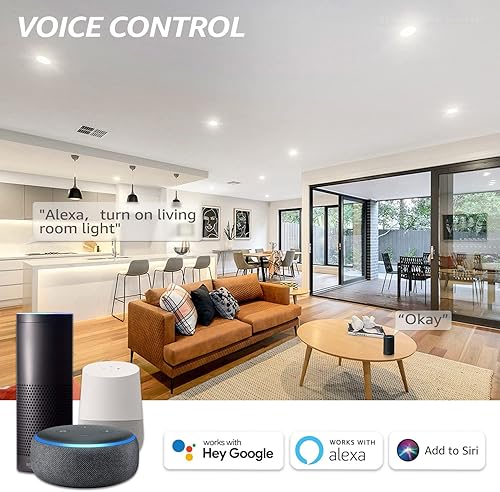 Miniatura 2 de TORCHSTAR BR30 - Bombillas inteligentes de inundación, RGBCW LED que cambian de color con WiFi, 800 lm 9 W (60 W equivalente), regulables,