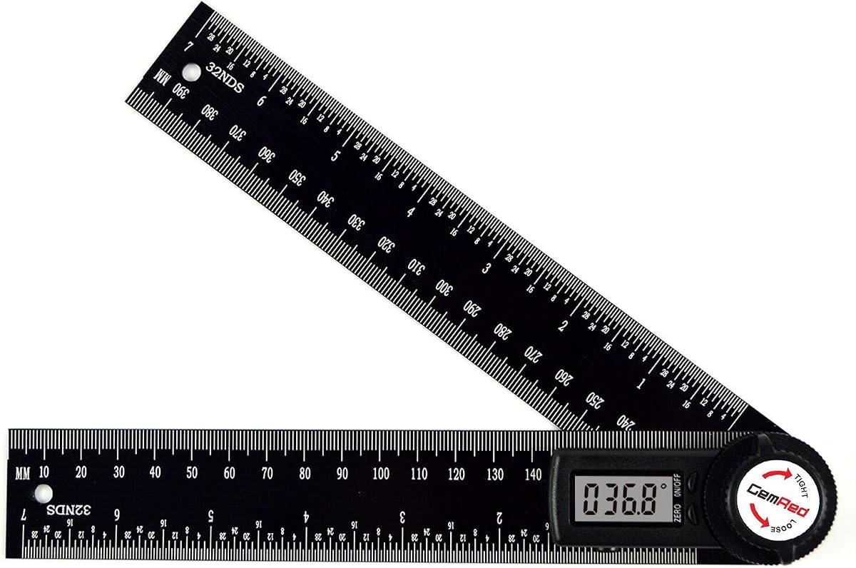 GemRed 82305 Aluminum Digital Angle Finder Protractor