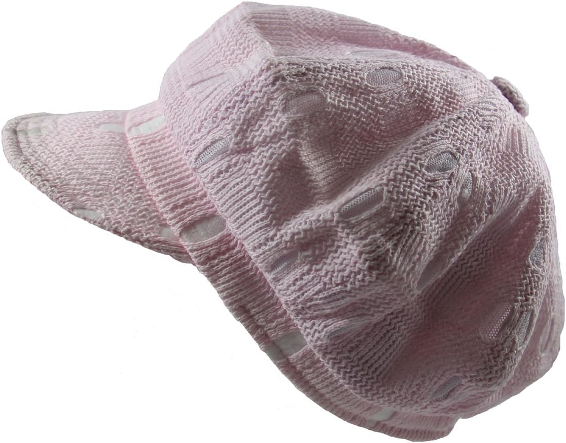 RW Summer Ladies Mesh Crochet Newsboy Hat