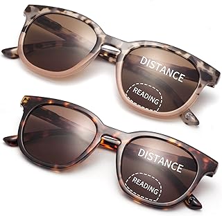 LianSan Womens Invisible Bifocal Reading Sunglasses,Retro UV Protection Sun Readers With Spring Hinge,Outdoors,Fashion,12031 TTPK 3.00