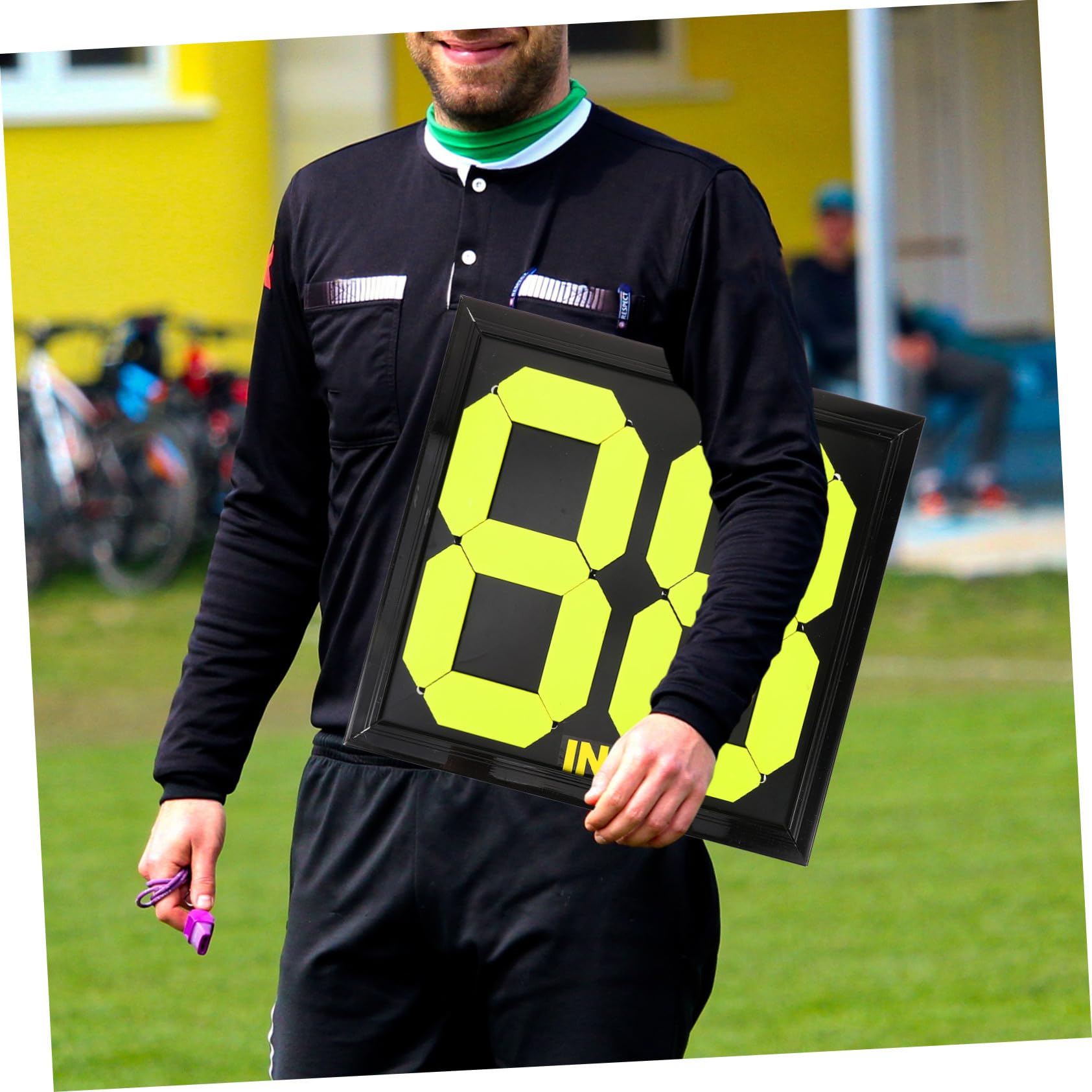 Toddmomy Tabellone Sostituzioni Calcio Manuale Numeri, per Arbitri Pp