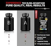 Vista 4 de DLNIA Suplemento de cortisol súper tranquilo con glicinato de magnesio, Ashwagandha - 90