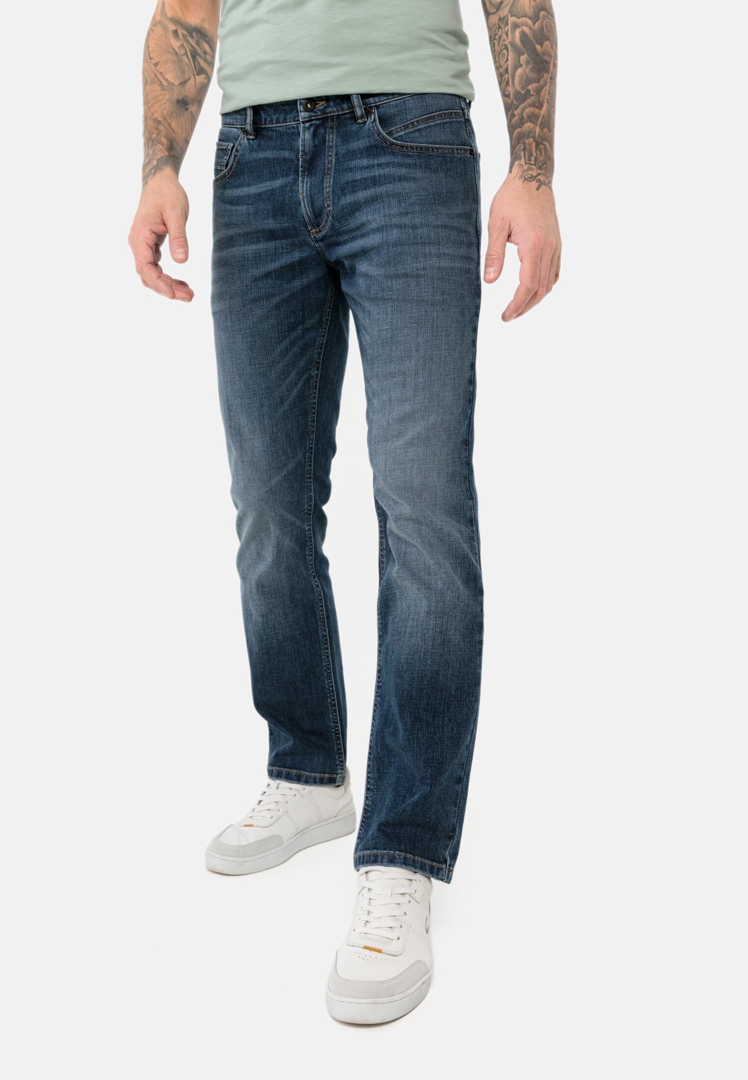 camel active Herren Slim Fit 5-Pocket Jeans