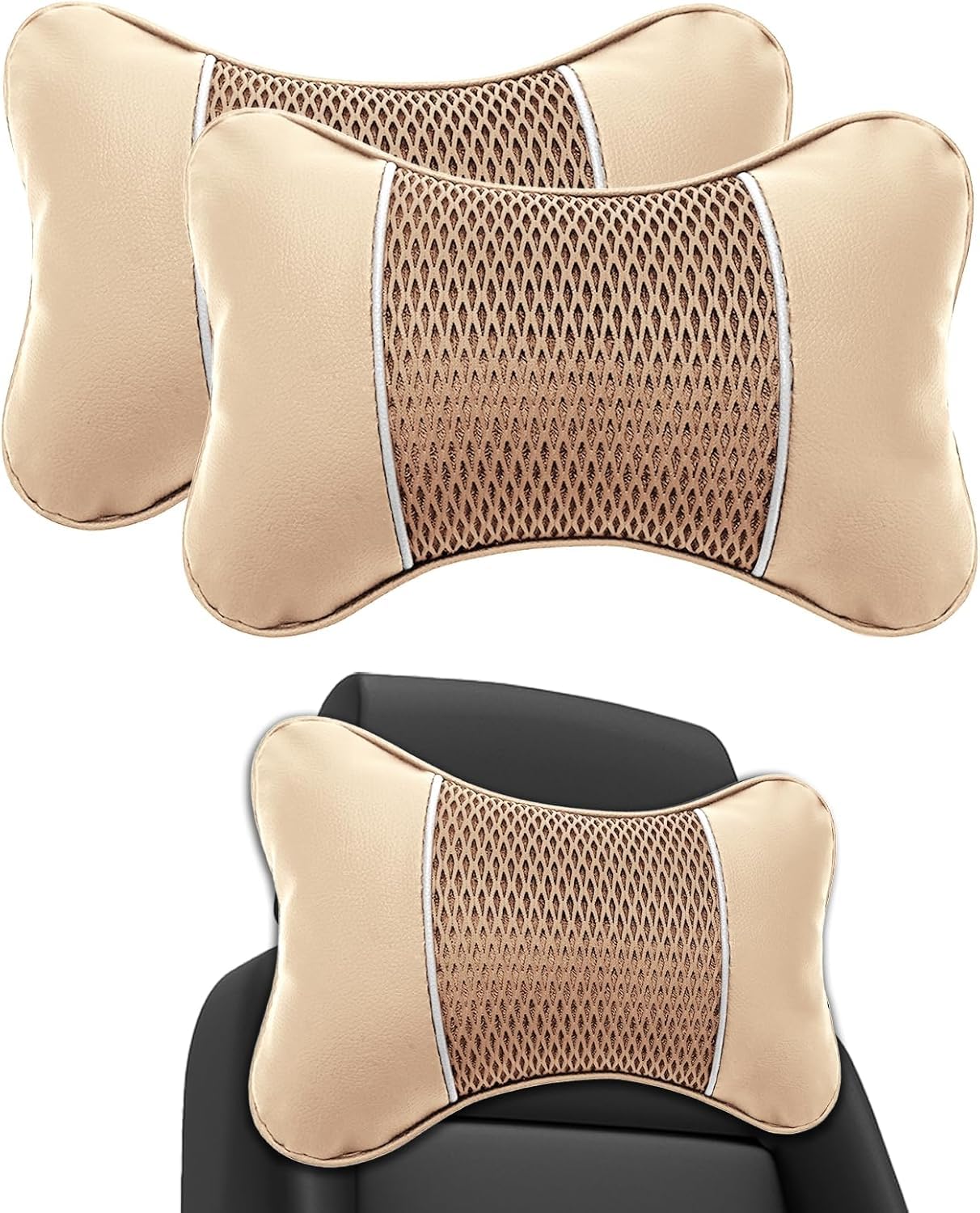Car Neck Pillow, For Jeep Compass/Commander 2017-2023, Headrest Cushion