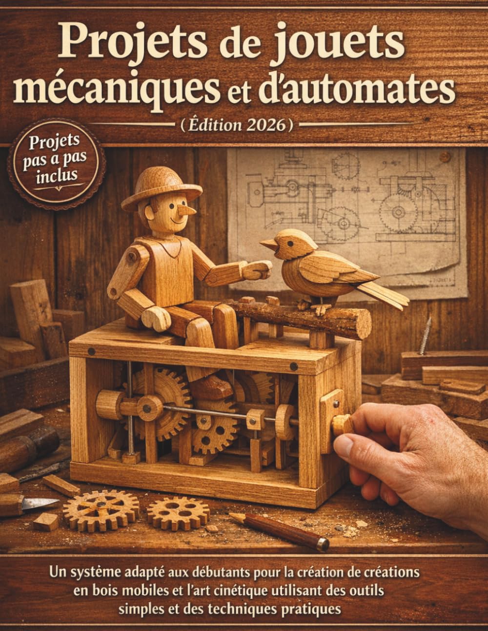 Projets de jouets mécaniques et d'automates (Édition 2026): Un système adapté aux débutants pour la création de créations en bois mobiles et l'art ... outils simples et des techniques pratiques
