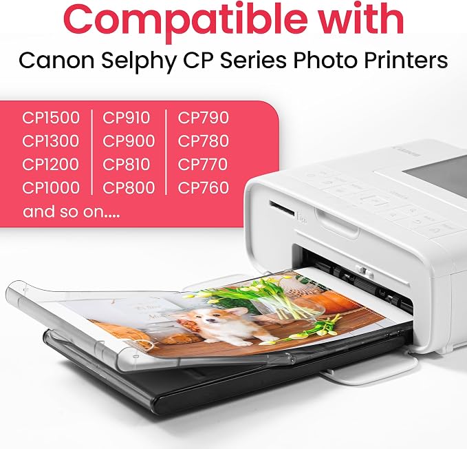 Papel fotográfico glossy 4x6 con tinta compatible Canon miniatura 3