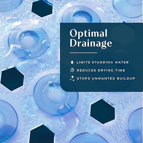 Miniatura 5 de SlipX Solutions Power Grip - Alfombrilla de seguridad para bañera, tecnología de agarre de precisión para una protección más larga, más fuerte y