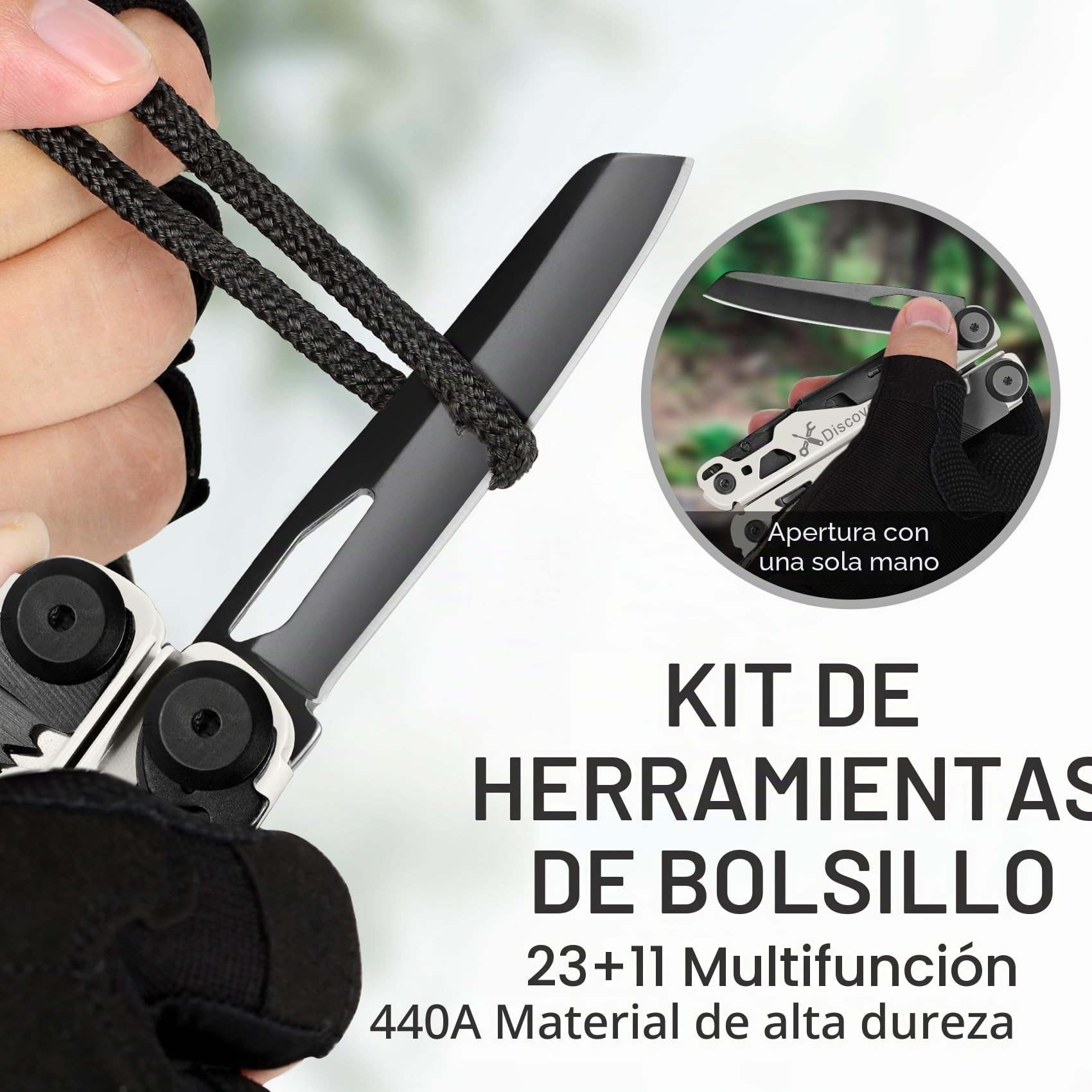 Multiherramienta 23 en 1 con caja de regalo, destornilladores, destornilladores de sierra, alicates abrebotellas, cuchillo de camping, accesorios geniales para hombres