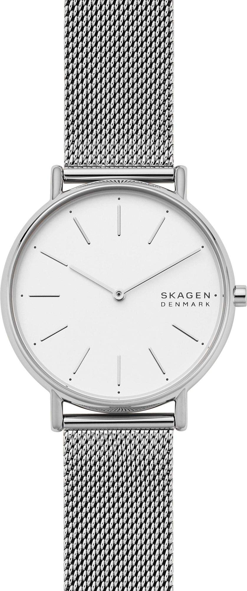 Skagen Reloj Signatur para Mujer, Movimiento bimanual de Cuarzo con Correa de Acero o Piel