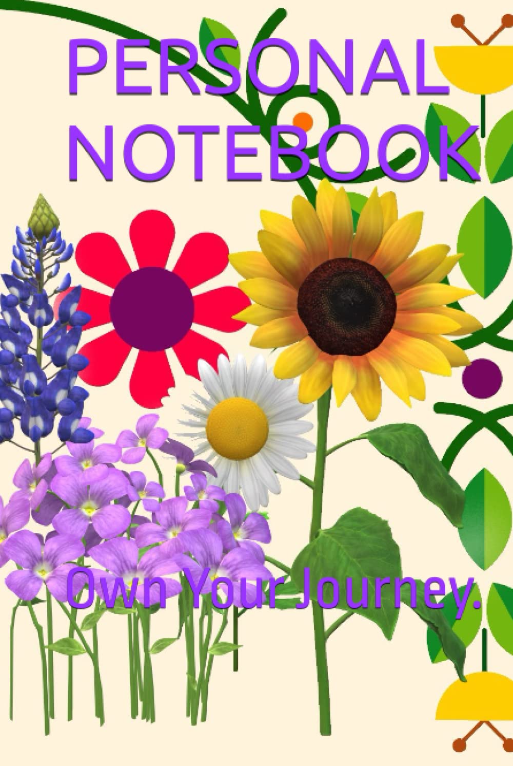 Carnet personnel de note Own Your Journey journal de bord relié format A5