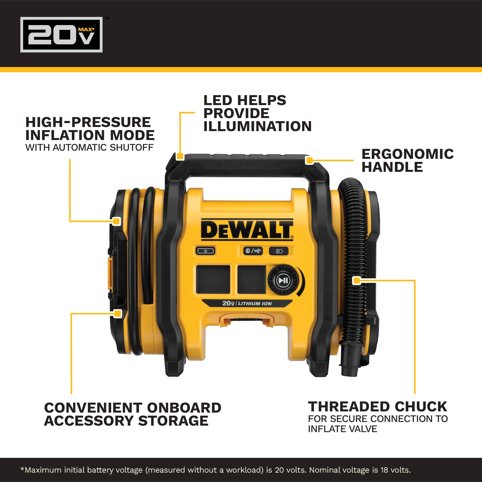 Dewalt Gonfleur de traction sans fil 20 V max