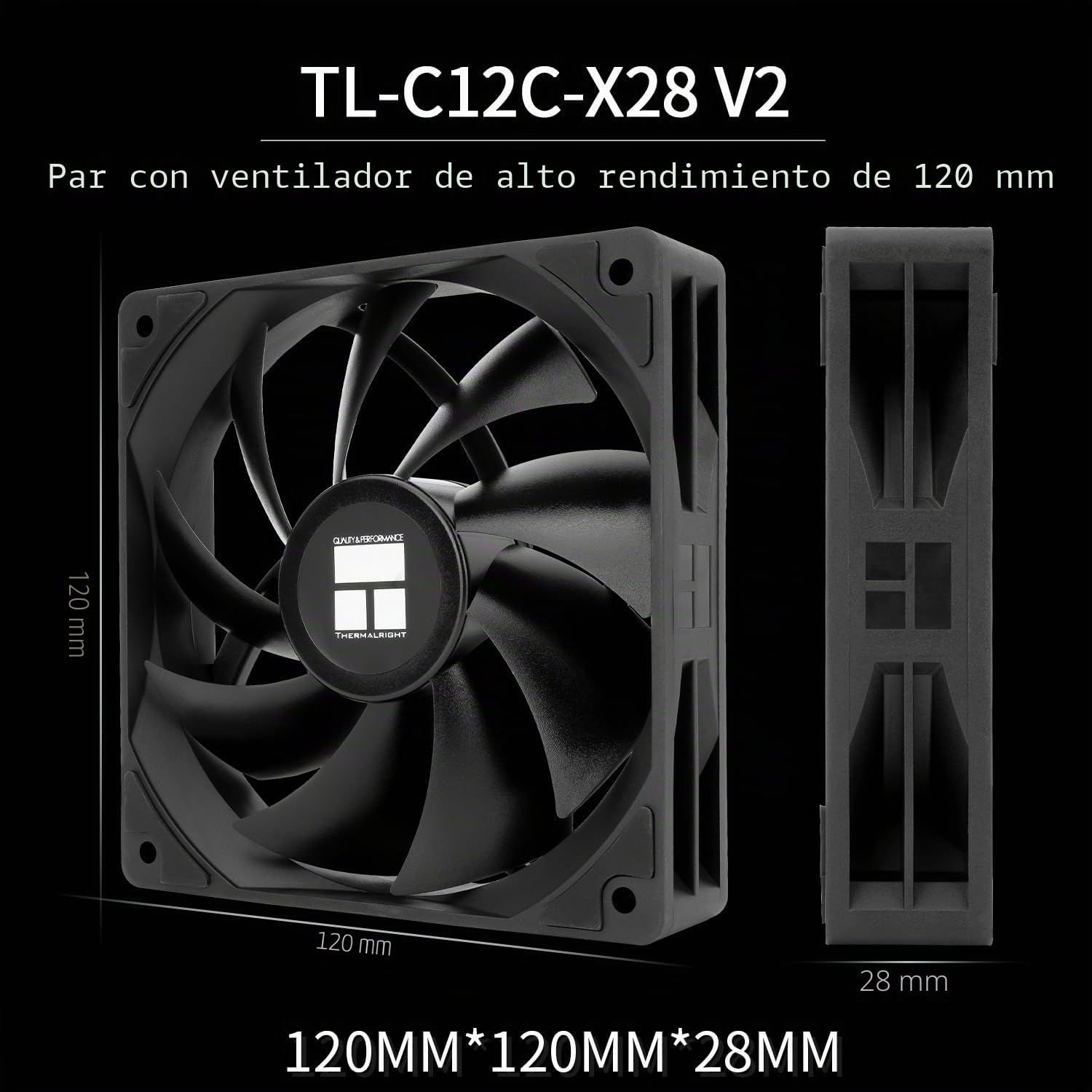 TR Peerless Assassin 120 Digital Black - Enfriador de CPU para ordenador con 6 tubos de calor, para AM4/AM5, Intel LGA1700/1851/1150/1151/1200