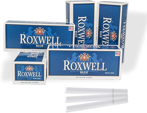 Vista 22 de Roxwell - Tubos para cigarrillos de tamaño 100, 1000 unidades, 5 cajas de 200 tubos, filtros blancos de extracción suave, tubos preenrollados