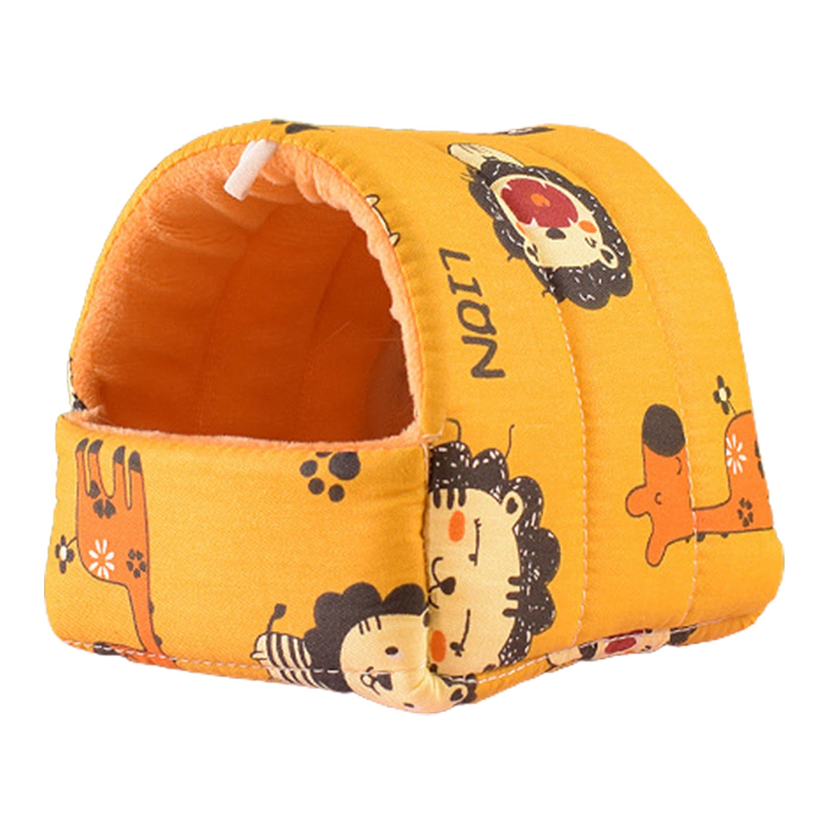 matumou Guinea Pig Cartoon Pattern Pet Hideout Warm Small Hamster Squirrel Bed House Cage Accessories Squirrel Bed
