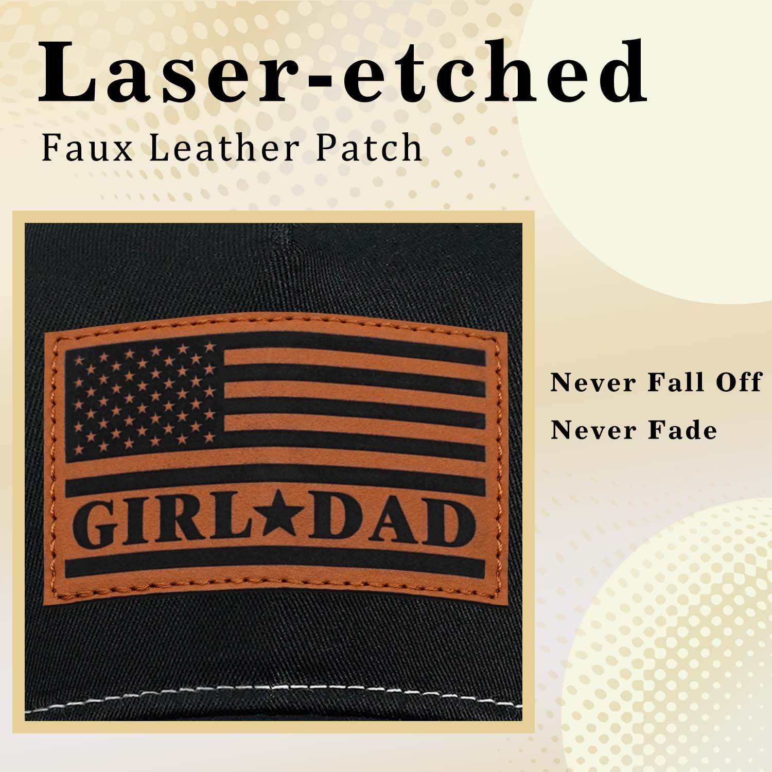 Girl Father Daddy Gifts Dad Hats for Men, Adjustable Dad Trucker Hat, Fathers Day Birthday Gifts from Daughter - Image 2